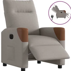 Fauteuil verstelbaar elektrisch stof>vidaXL