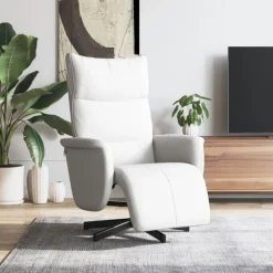 Fauteuil verstelbaar met voetensteun kunstleer>vidaXL Hot
