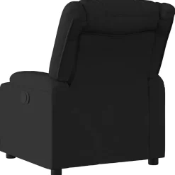 Stoelen*vidaXL Fauteuil verstelbaar stof Zwart