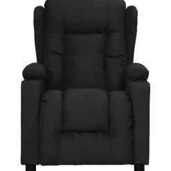 Stoelen*vidaXL Fauteuil verstelbaar stof Zwart