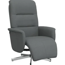 Fauteuil verstelbaar met voetensteun stof>vidaXL Online