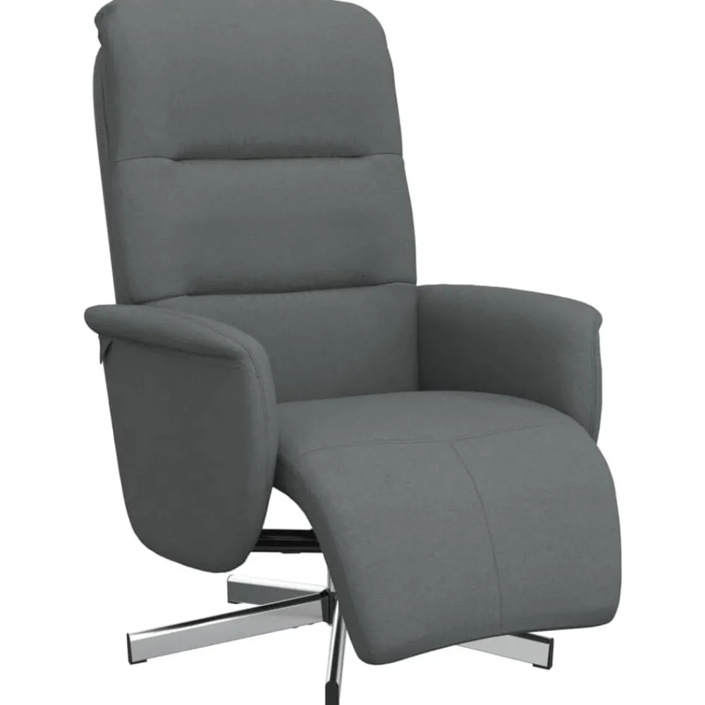 Fauteuil verstelbaar met voetensteun stof>vidaXL Online