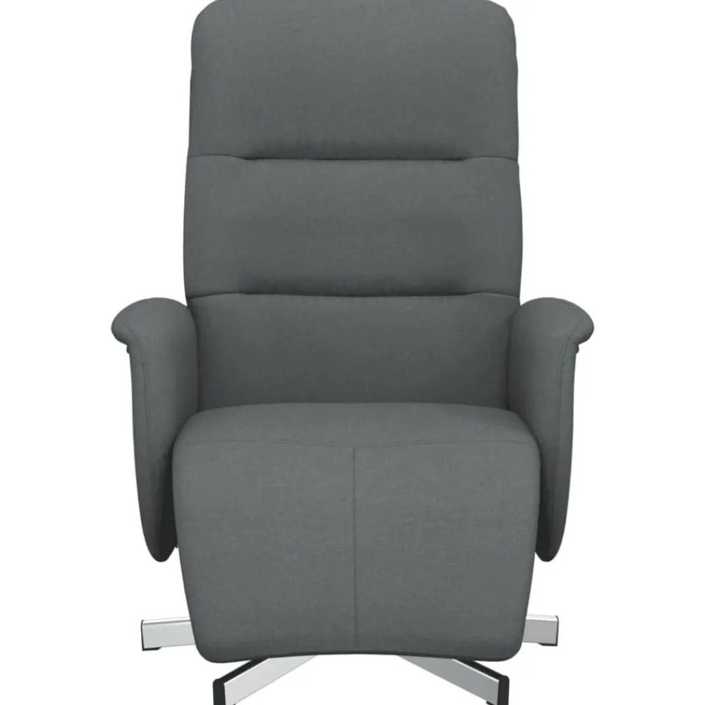 Fauteuil verstelbaar met voetensteun stof>vidaXL Online