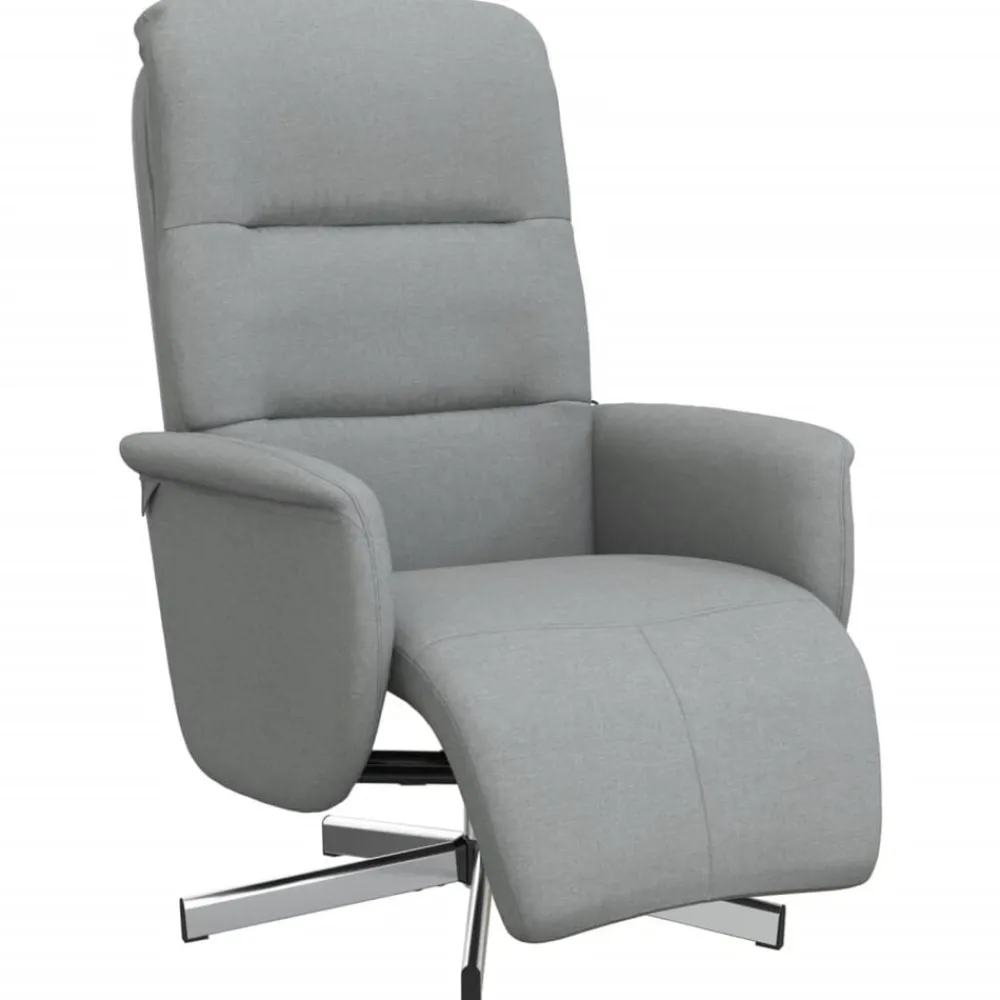 Fauteuil verstelbaar met voetensteun stof>vidaXL Hot