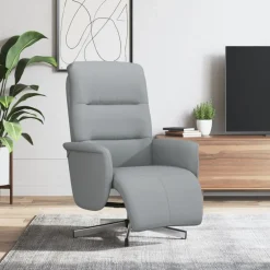 Fauteuil verstelbaar met voetensteun stof>vidaXL Hot