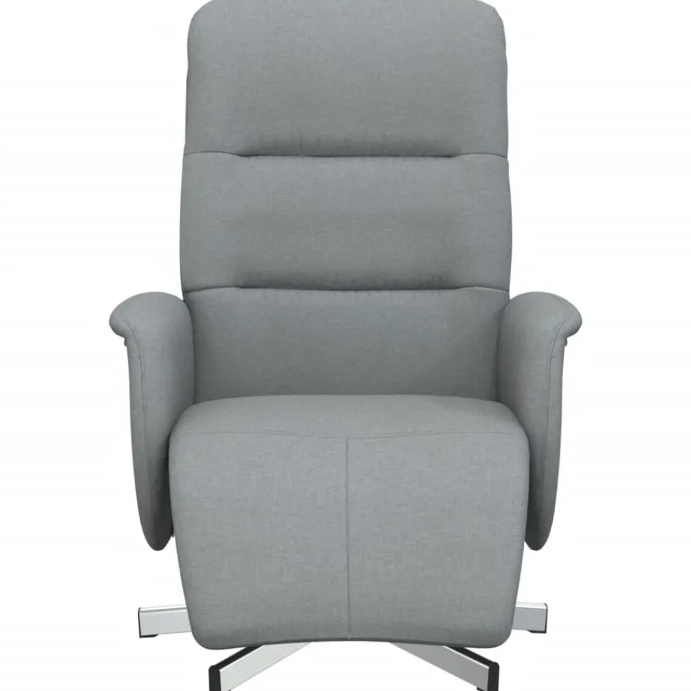 Fauteuil verstelbaar met voetensteun stof>vidaXL Hot