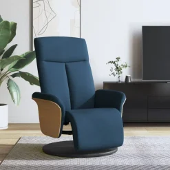 Fauteuil verstelbaar met voetensteun stof>vidaXL Outlet