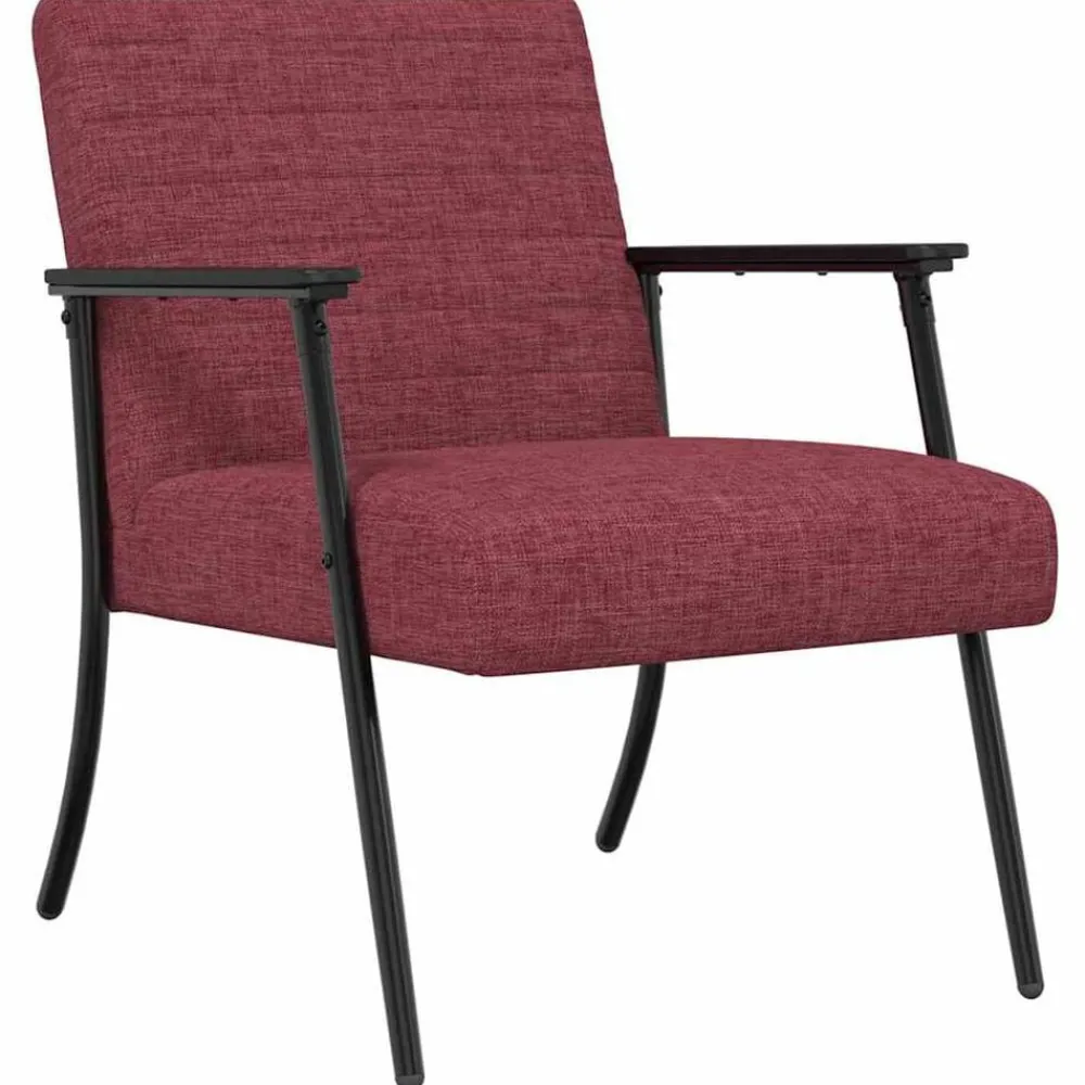 Stoelen*vidaXL Fauteuil 59 x 75 x 78 cm Stof Wijnrood