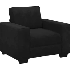 Banken*vidaXL Fauteuil 100x77x82 cm fluweel Zwart