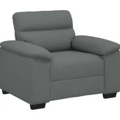 Banken*vidaXL Fauteuil 100x81x84 cm stof Donkergrijs