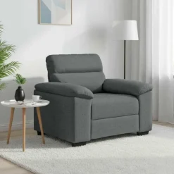 Banken*vidaXL Fauteuil 100x81x84 cm stof Donkergrijs