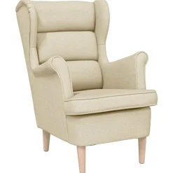 Fauteuil 74x84x100 cm stof crèmekleurig>vidaXL New
