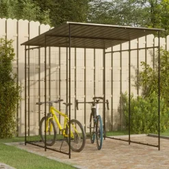 Buitensport*vidaXL Fietsenstalling 190x190x222 cm staal zwart