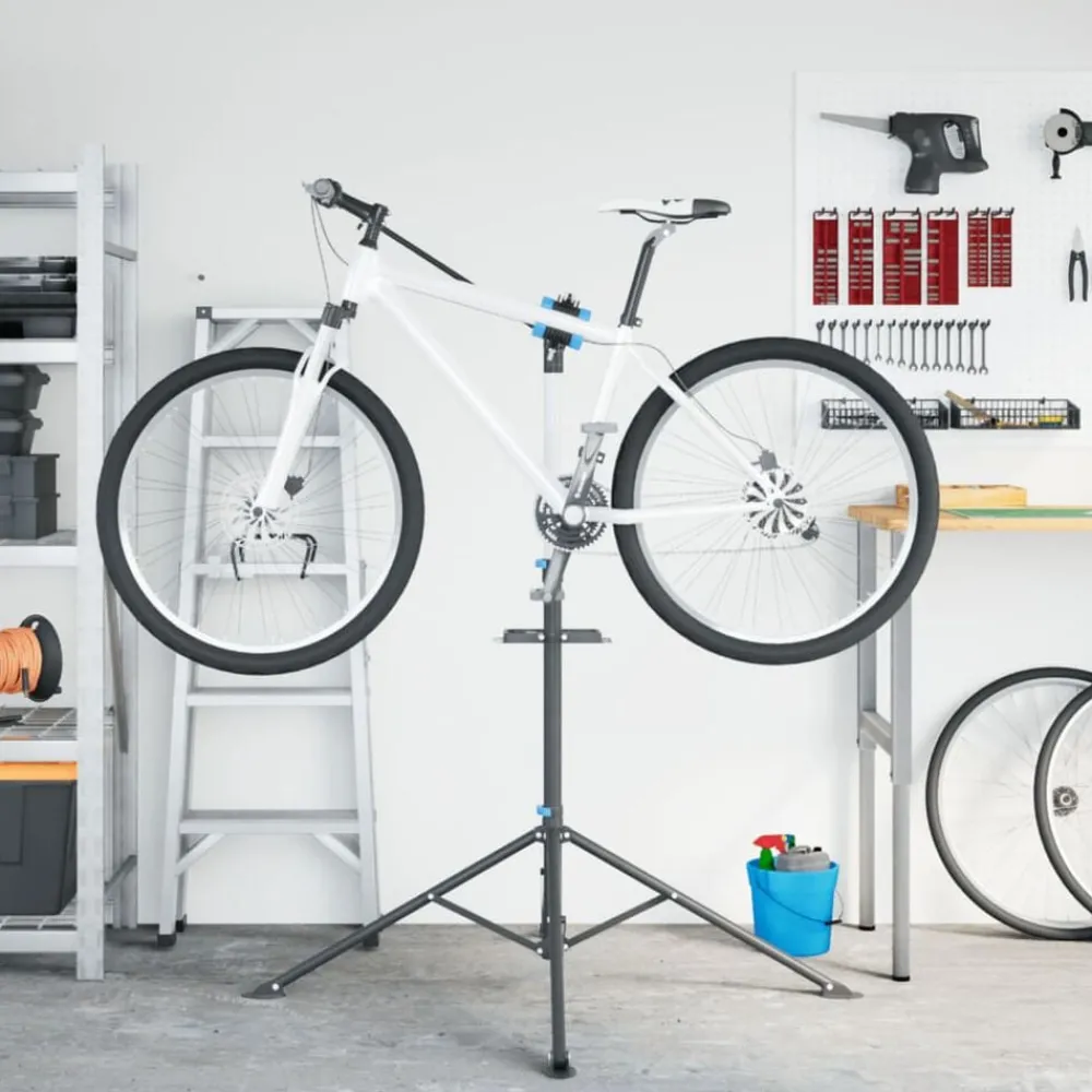 Fietsreparatiestandaard inklapbaar 108-188 cm blauw staal>vidaXL Online
