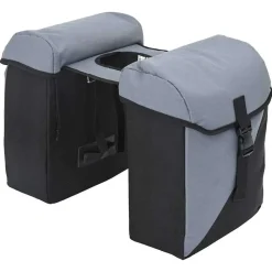 Fietstas Grijs en zwart 31.5 x 15.5 x 40 cm Polyester>vidaXL Best