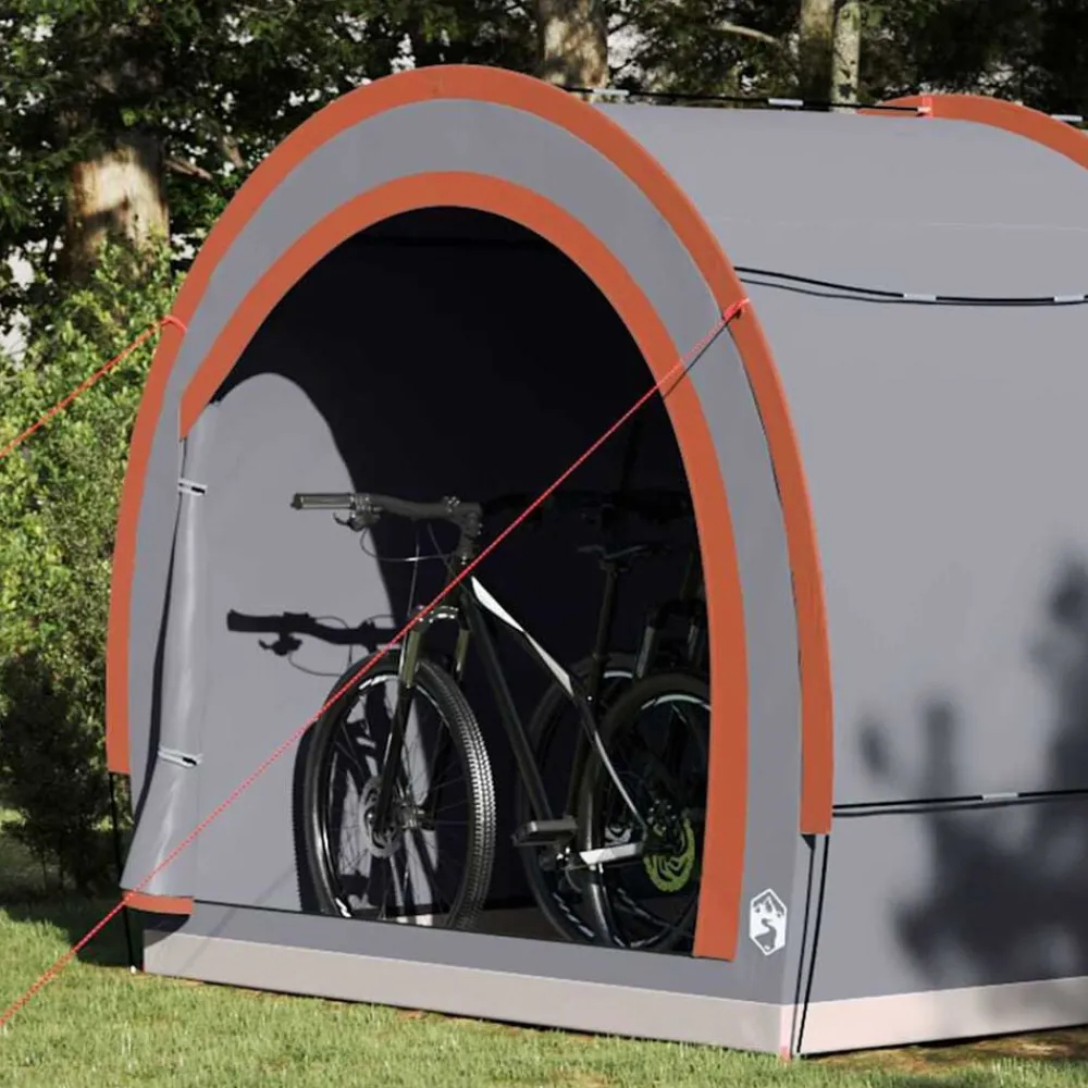 Fietstent met dak met opslag 256 x 222 x 182 cm>vidaXL Outlet