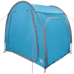 Buitensport*vidaXL Fietstent met dak met opslag 218 x 156 x 180 cm Blauw
