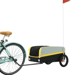 Fietstrailer 30 kg ijzer zwart en><noscript><img width=