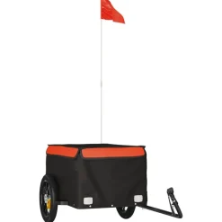 Fietstrailer 30 kg ijzer zwart en>vidaXL Discount