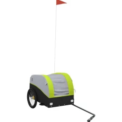 Fietstrailer 30 kg ijzer zwart en>vidaXL