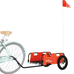 Fietstrailer oxford stof en ijzer><noscript><img width=