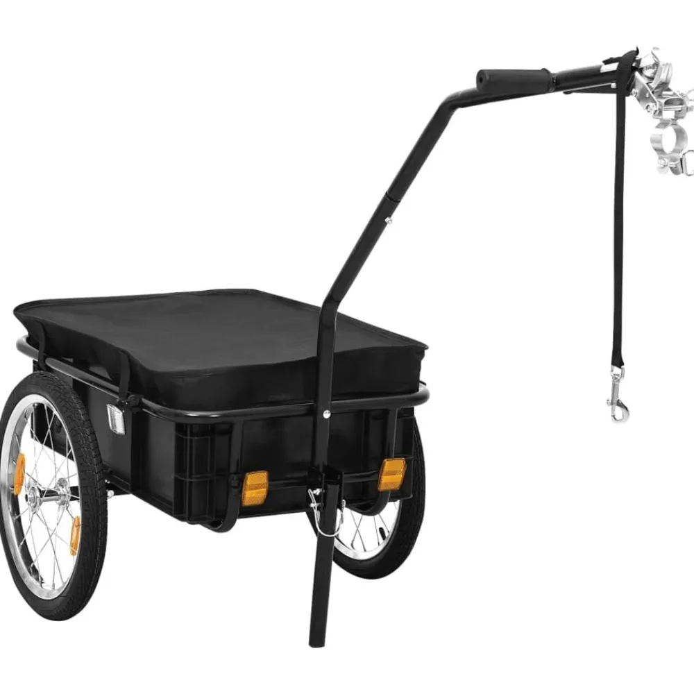 Fietstrailer/trekwagen 155x60x83 cm staal>vidaXL Clearance
