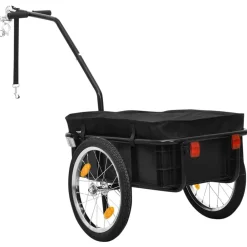 Fietstrailer/trekwagen 155x60x83 cm staal><noscript><img width=