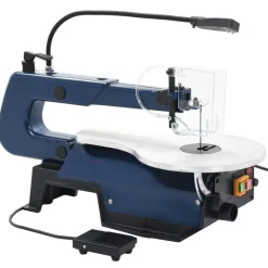 Gereedschap*vidaXL Figuurzaagmachine elektrisch met voetpedaal en LED-lampje 125 W