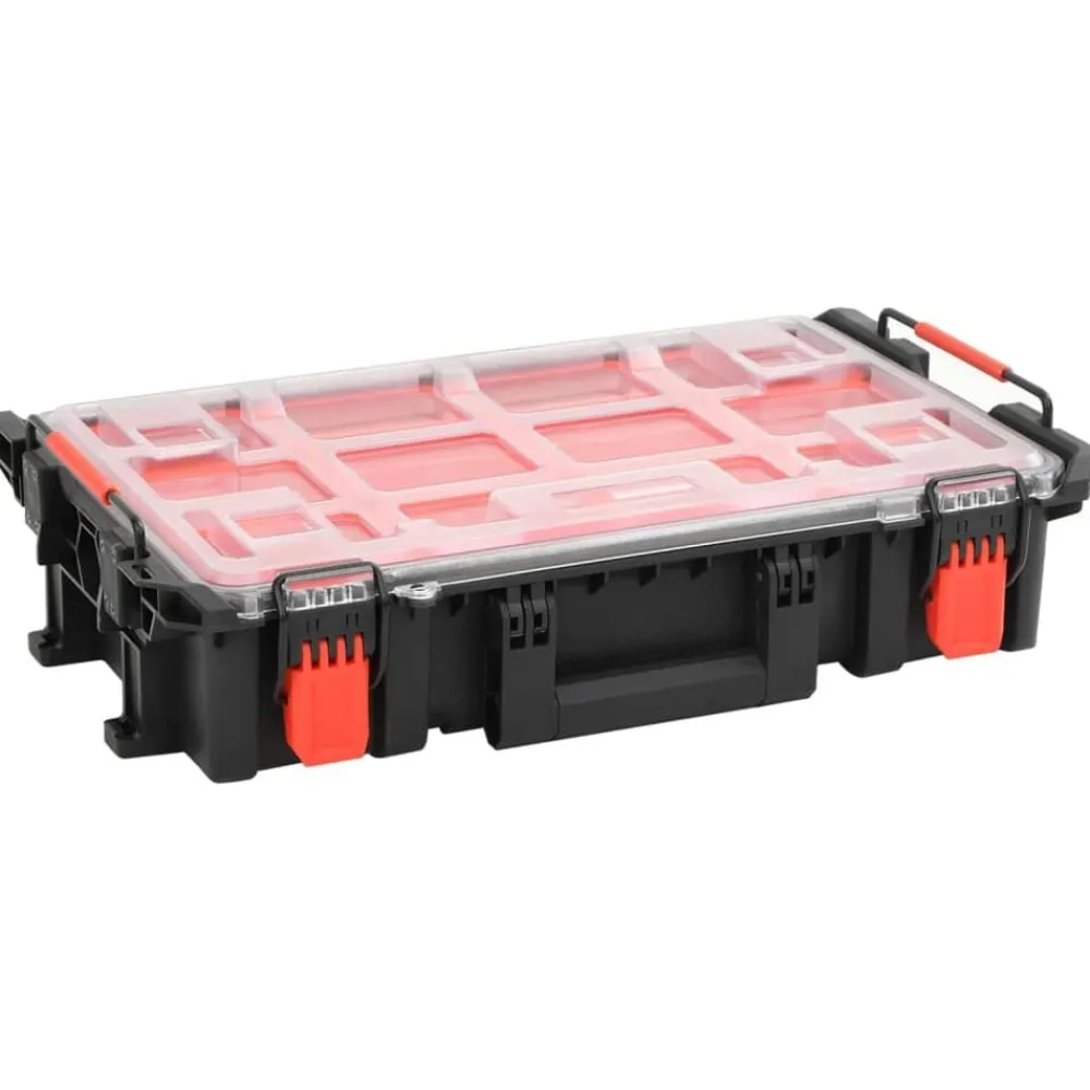 Camera & Optiek*vidaXL Flightcase draagbaar 55,5x34,5x13,5 cm PP zwart