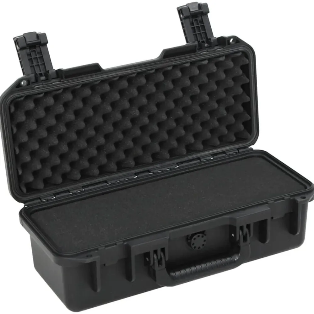 Flightcase draagbaar 46,5x21,5x17,5 cm PP zwart>vidaXL