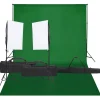 Fotostudioset met verlichtingsset en achtergrond>vidaXL Outlet