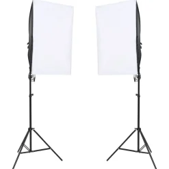 Fotostudioset met verlichtingsset en achtergrond>vidaXL Outlet