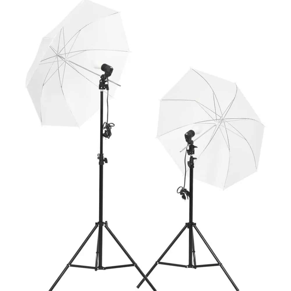 Fotostudioset met verlichtingsset en achtergrond>vidaXL