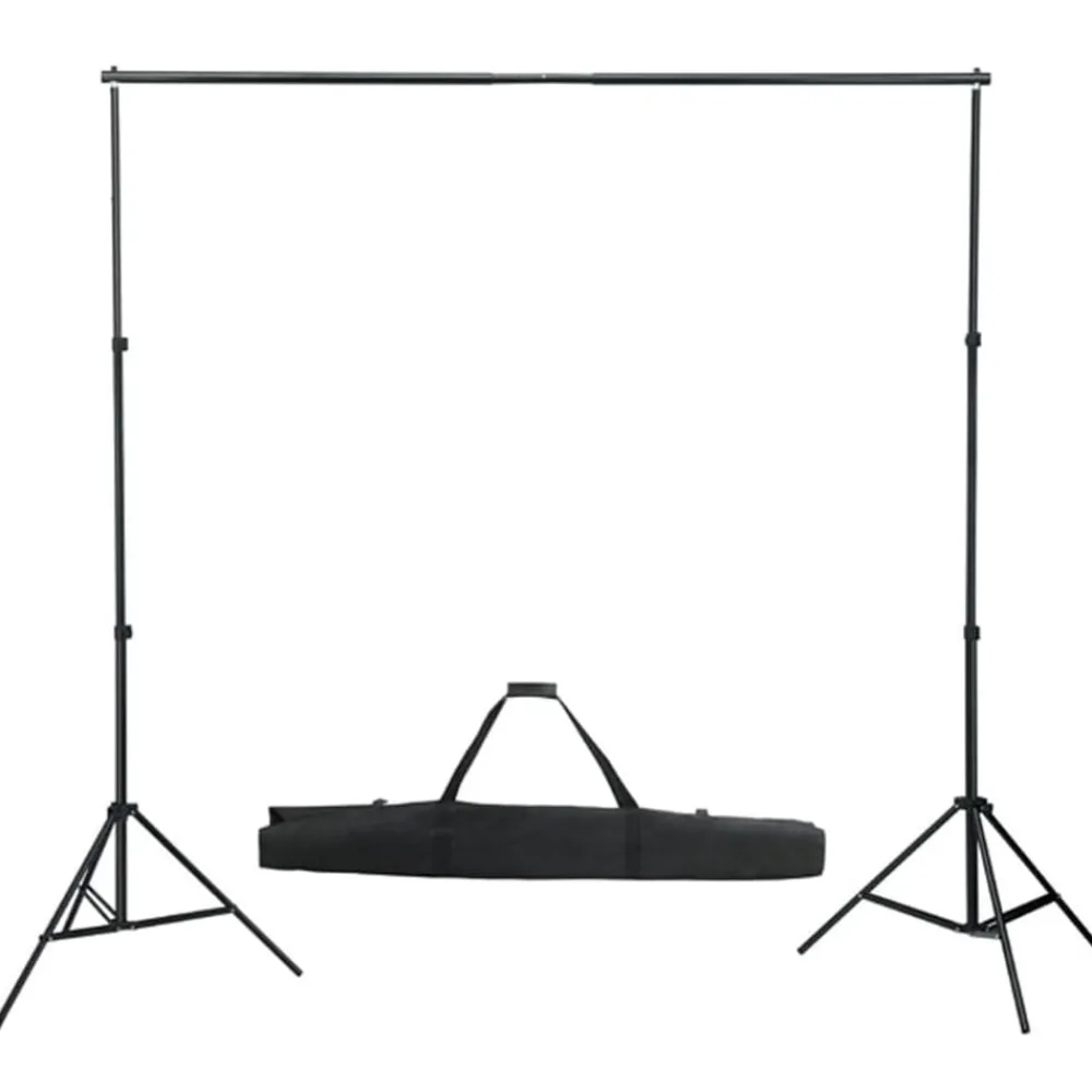 Fotostudioset met verlichtingsset en achtergrond>vidaXL