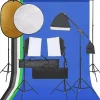 Camera & Optiek*vidaXL Fotostudioset met verlichtingsset, achtergrond en reflector