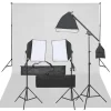 Fotostudioset met verlichtingsset en achtergrond>vidaXL New