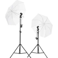 Fotostudioset met verlichtingsset, achtergrond en reflector>vidaXL Clearance