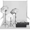 Fotostudioset met verlichtingsset en achtergrond>vidaXL Clearance