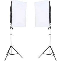Camera & Optiek*vidaXL Fotostudioset met verlichtingsset en achtergrond