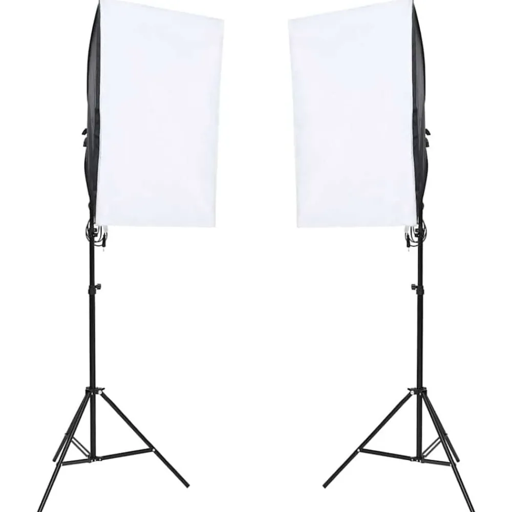 Camera & Optiek*vidaXL Fotostudioset met verlichtingsset en achtergrond