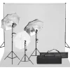 Camera & Optiek*vidaXL Fotostudioset met verlichtingsset en achtergrond