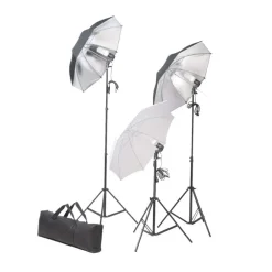 Camera & Optiek*vidaXL Fotostudioset met verlichtingsset en achtergrond Groen