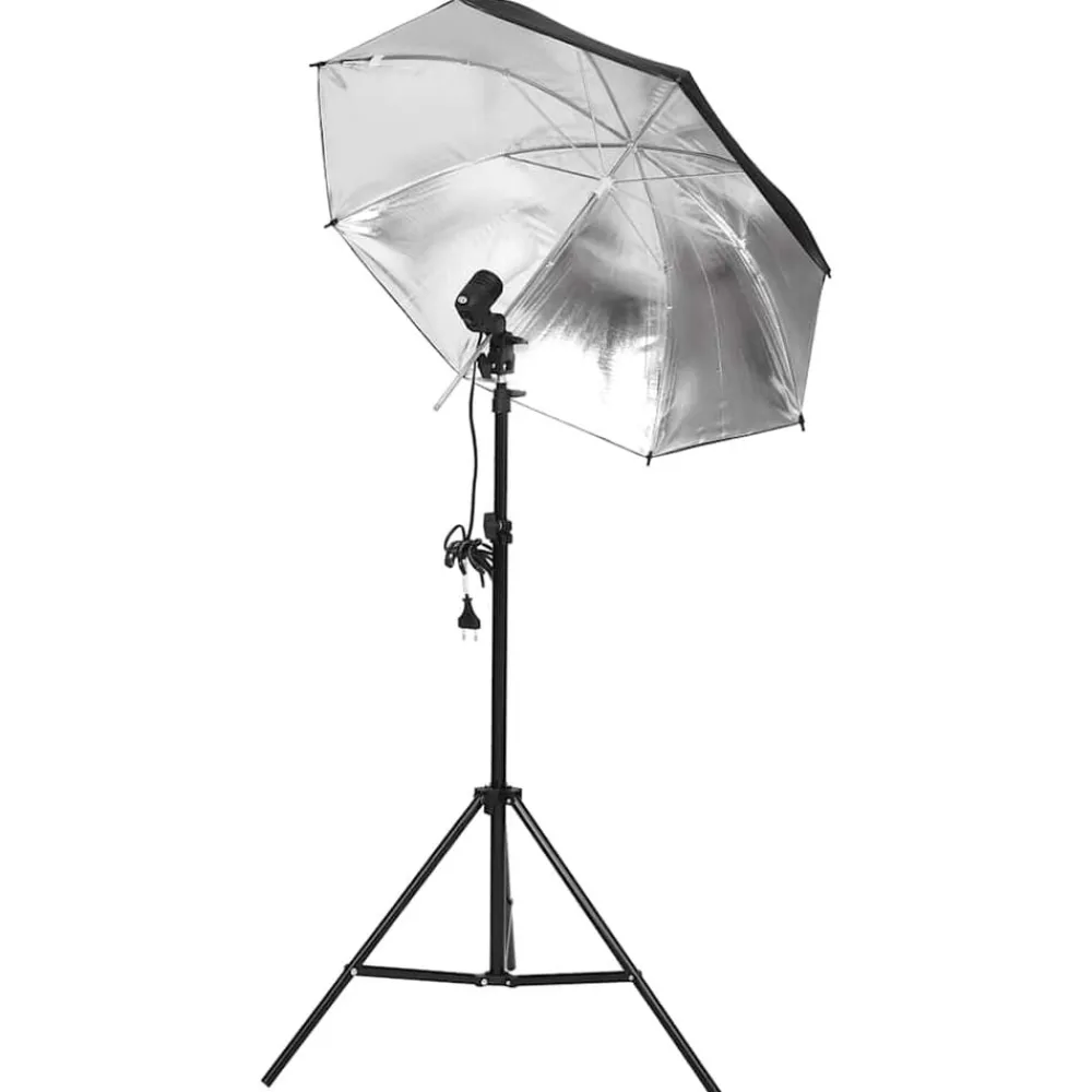 Camera & Optiek*vidaXL Fotostudioset met verlichtingsset en achtergrond