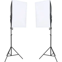 Fotostudioset met verlichtingsset en achtergrondscherm>vidaXL Hot