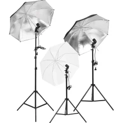 Camera & Optiek*vidaXL Fotostudioset met verlichtingsset, achtergrond en reflector