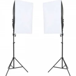 Fotostudioset met verlichtingsset, achtergrond en reflector>vidaXL Online