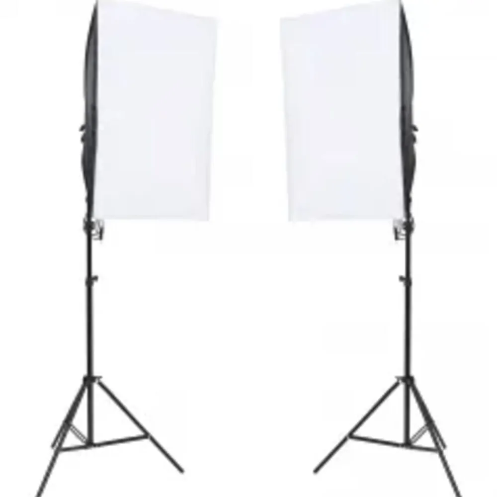 Fotostudioset met verlichtingsset, achtergrond en reflector>vidaXL Online