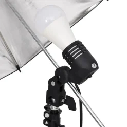 Fotostudioset met verlichtingsset, achtergrond en reflector><noscript><img width=