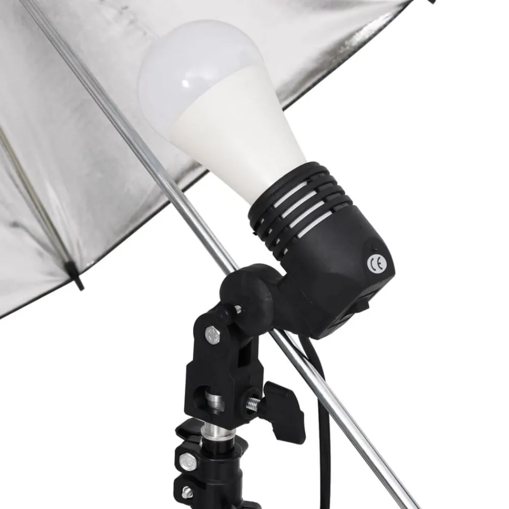 Fotostudioset met verlichtingsset, achtergrond en reflector>vidaXL Hot