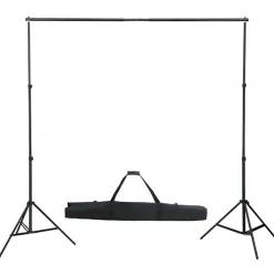 Camera & Optiek*vidaXL Fotostudioset met verlichtingsset en achtergrond